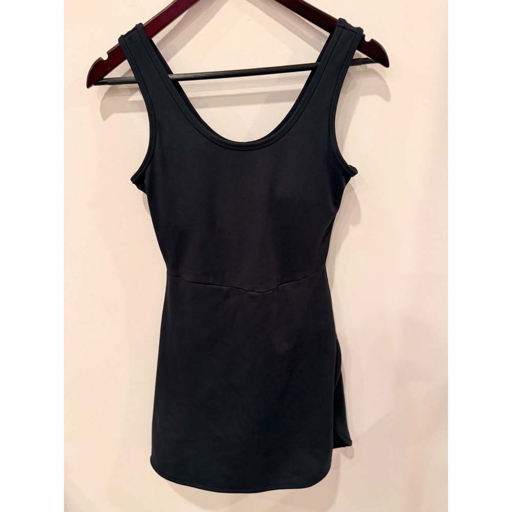 Outdoor Voices Black Athletic Tank Dress Flowy Skater Activewear S
